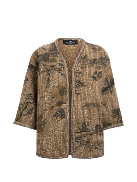 Bouclé geacă Etro cu model floral