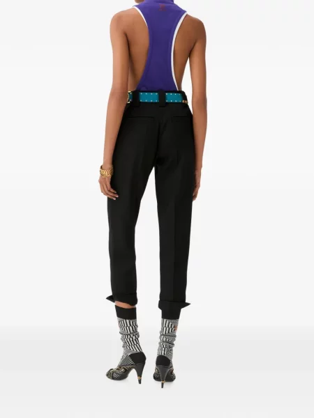 Pantaloni Versace de lână negru