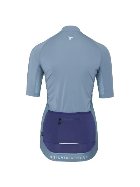 Koszulka rowerowa z krótkim rękawem SILVINI Jersey MAZZANA niebieska