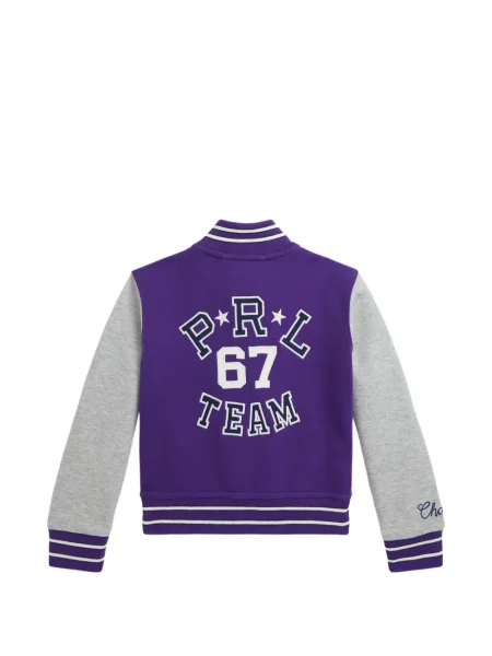 Kurtka bomber dziecięcy Polo Ralph Lauren fioletowy