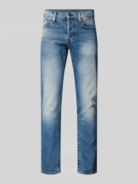 Jeansy o kroju straight fit w 5 kieszeni G-star Raw niebieskie