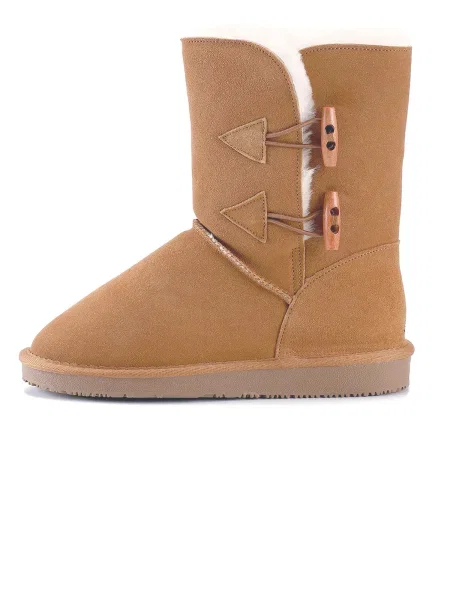 Gooce Čizme za snijeg Hubbard kestenjasto smeđa bijela