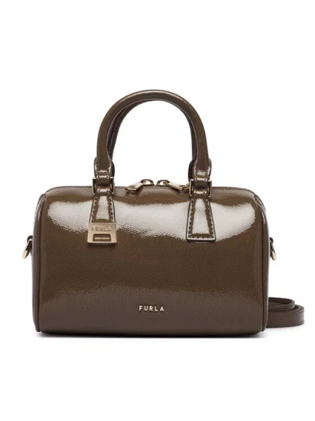 Furla Ročna torba Olivia Mini Svetlo rjava
