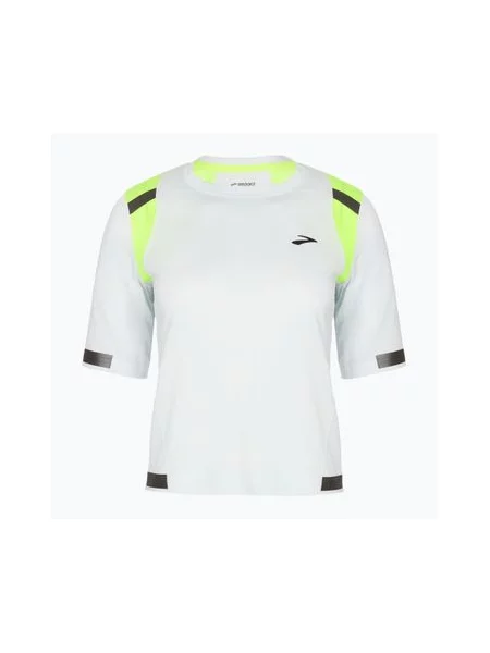 Футболка для бігу Brooks Carbonite icy grey/nightlife jacquard сіра