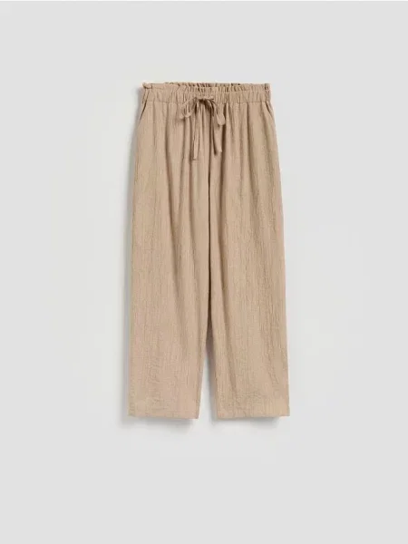 Reserved Pantaloni cu adaos de bej