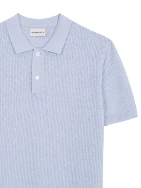 Scurt tricou polo Nowadays albastru