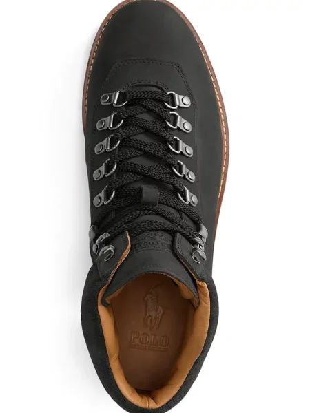 Кожаные ботинки Polo Ralph Lauren черные