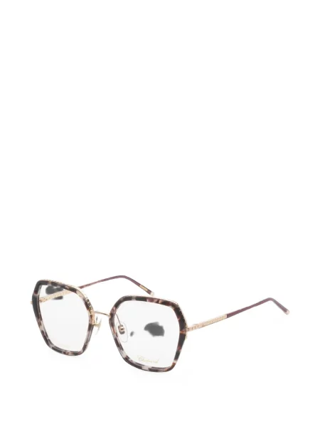 Ochelari de soare Chopard cu imprimeu geometric maro