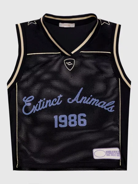 Топ Triceratrop з нашивкою емблеми Ssheena чорний