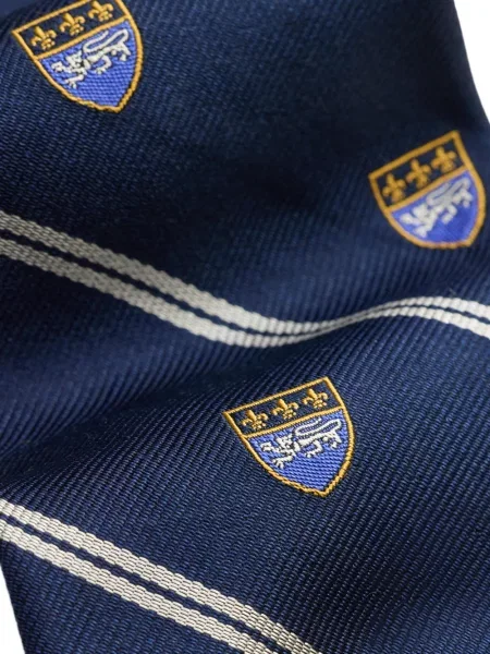 Svilena prugasta kravata Polo Ralph Lauren s printom ljubičasta