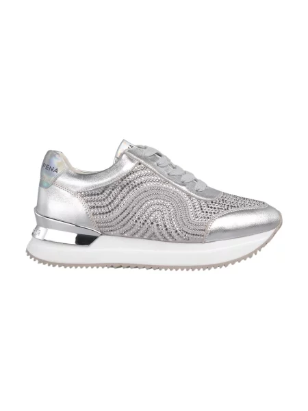 Sneakersy Alma En Pena z nadrukiem szare