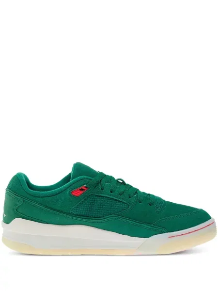 Sneakerși Jordan din piele de căprioară verde