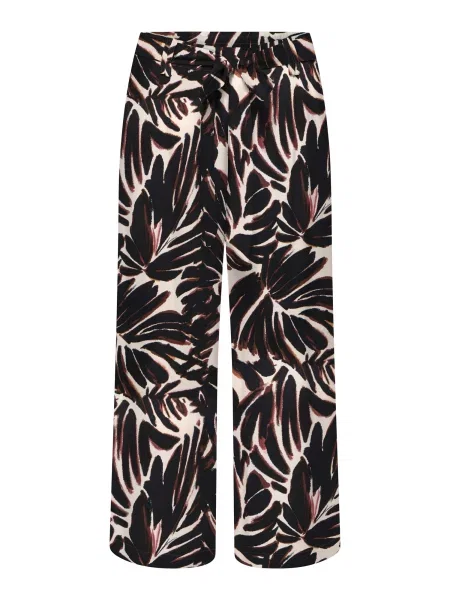 ONLY Pantaloni ONLNOVA LIFE maro / negru alb