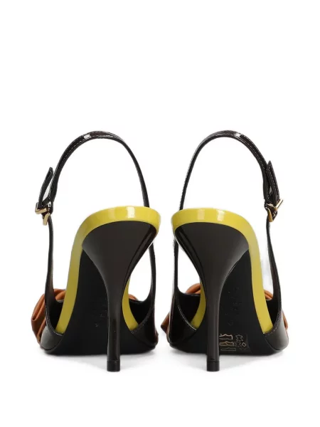 Pantofi cu toc Schutz cu funde slingback maro