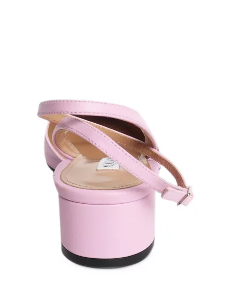 Pantofi cu toc Aquazzura din piele slingback roz