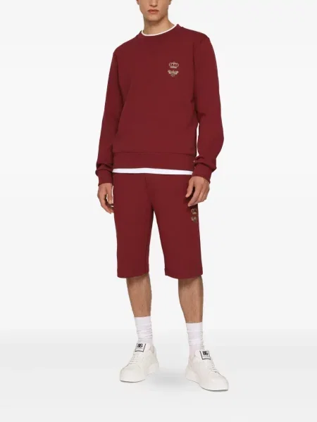 Pantaloni scurți Dolce & Gabbana cu imagine roșu