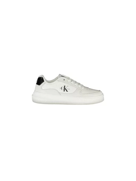 Trampki Calvin Klein skórzane eleganckie białe