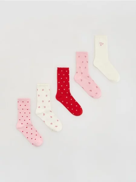 Reserved Шкарпетки набір з 5 кремовий 