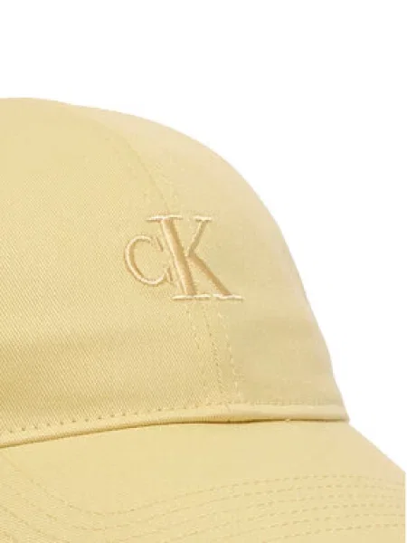 Calvin Klein Kepurė su snapeliu Monogram Embroidery Baseball Cap geltona