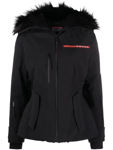 Kurtka Prada z kapturem czarna