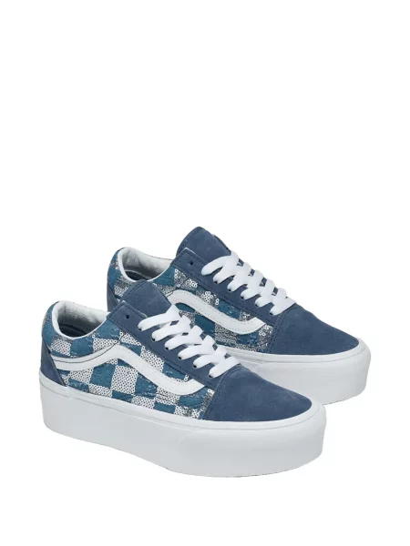 Sneakerși Vans Old Skool cu platformă albastru