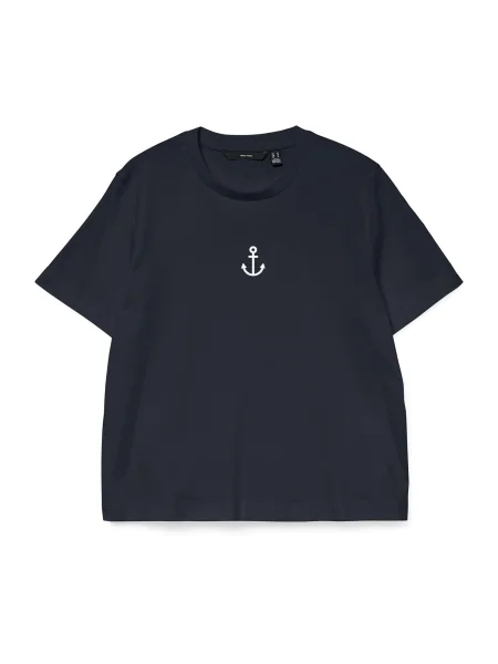 VERO MODA Tricou VMSARA METTE bleumarin alb
