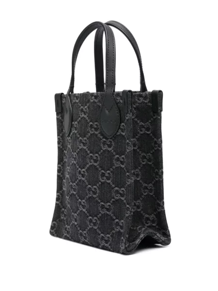 Geantă shopper Gucci gri