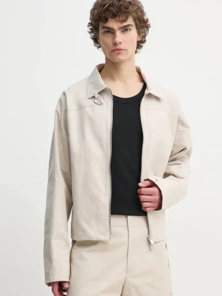 Heliot Emil geaca barbati de tranzitie oversize bej