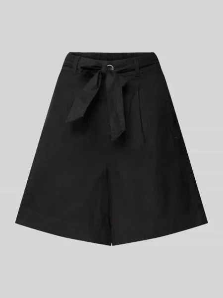 Szorty z materiałowym S.oliver Red Label czarne