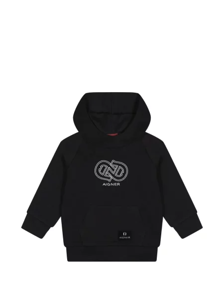Bluza z kapturem dziecięca Aigner czarna