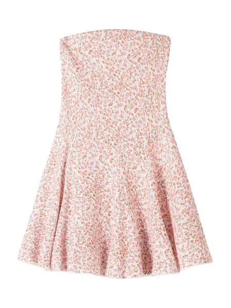 Bershka Rochie de vară oliv / mov liliachiu / roz alb