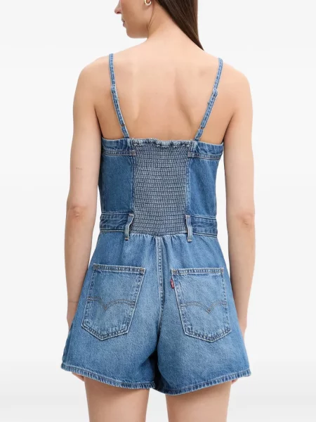 Top Levi's® fără mâneci zdrențuiți skinny fit albastru