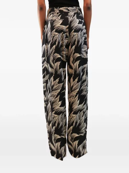 Pantaloni Victoria Beckham cu talie înaltă negru