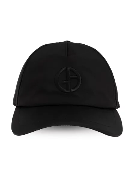 Czapka z daszkiem Giorgio Armani z logo czarna