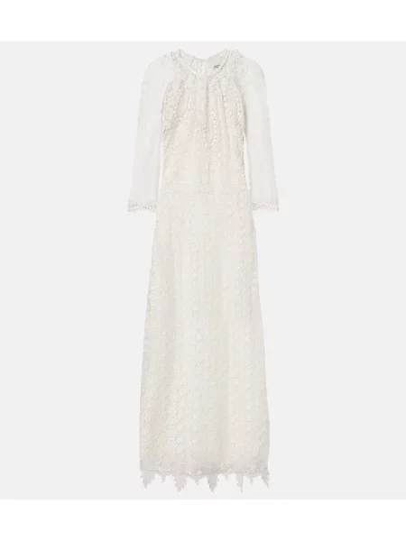 Rochie Isabel Marant din dantelă alb