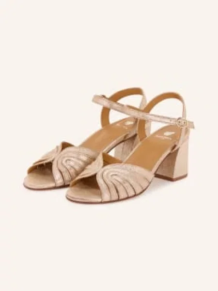 Bobbies Sandały Eileen beige beżowe