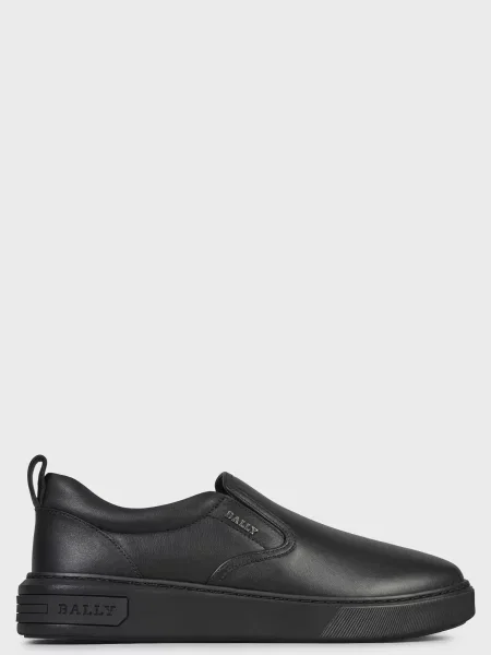 Мокасини Bally сліпон чорні