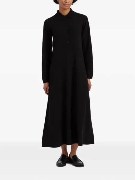 Rochie maxi Chinti & Parker în linie A negru