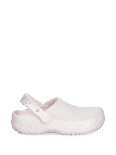 Saboți Crocs slingback clasici din canvas roz