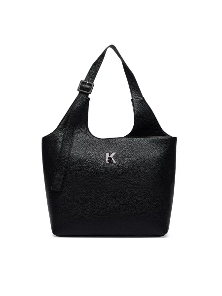 Karl Lagerfeld Jeans shopper torba za žene od imitacije kože crna