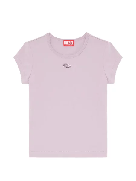 Tricou Diesel cu broderie violet