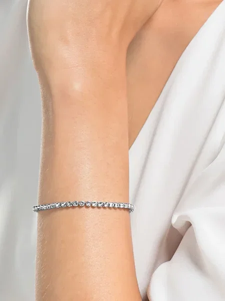 Brăţară Swarovski argintiu