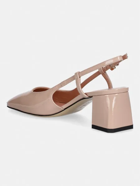 Pollini pantofi de piele bej