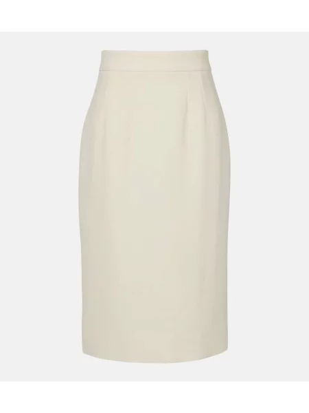 Fustă tip creion Dolce&gabbana de lână bej