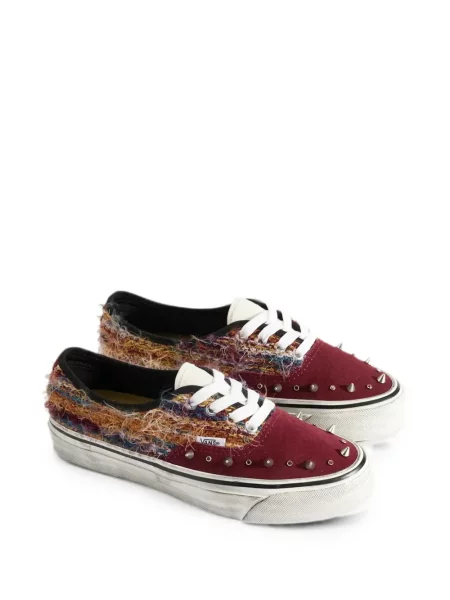 Sneakerși Vans Authentic cu franjuri roșu
