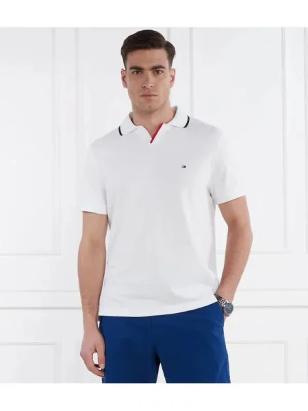 Tommy Hilfiger Tenisz póló TIPPED fehér