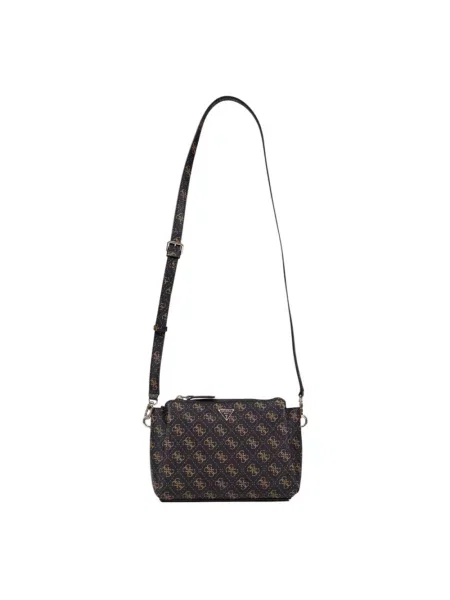 Torebka Guess z nadrukiem czarna