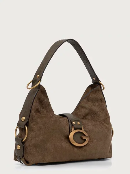 Geanta hobo Guess din piele verde