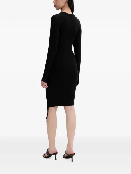 Rochie mini La Mania tricotate negru