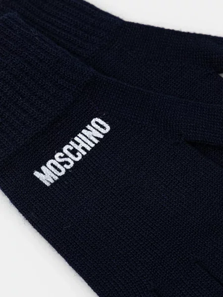 Рукавиці з додаванням вовни Moschino синій
